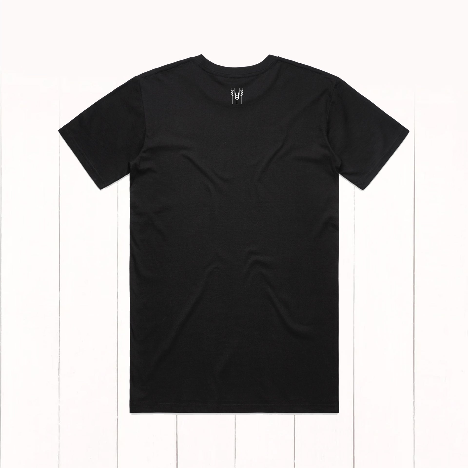 White Oat Staple Logo Tee - Black