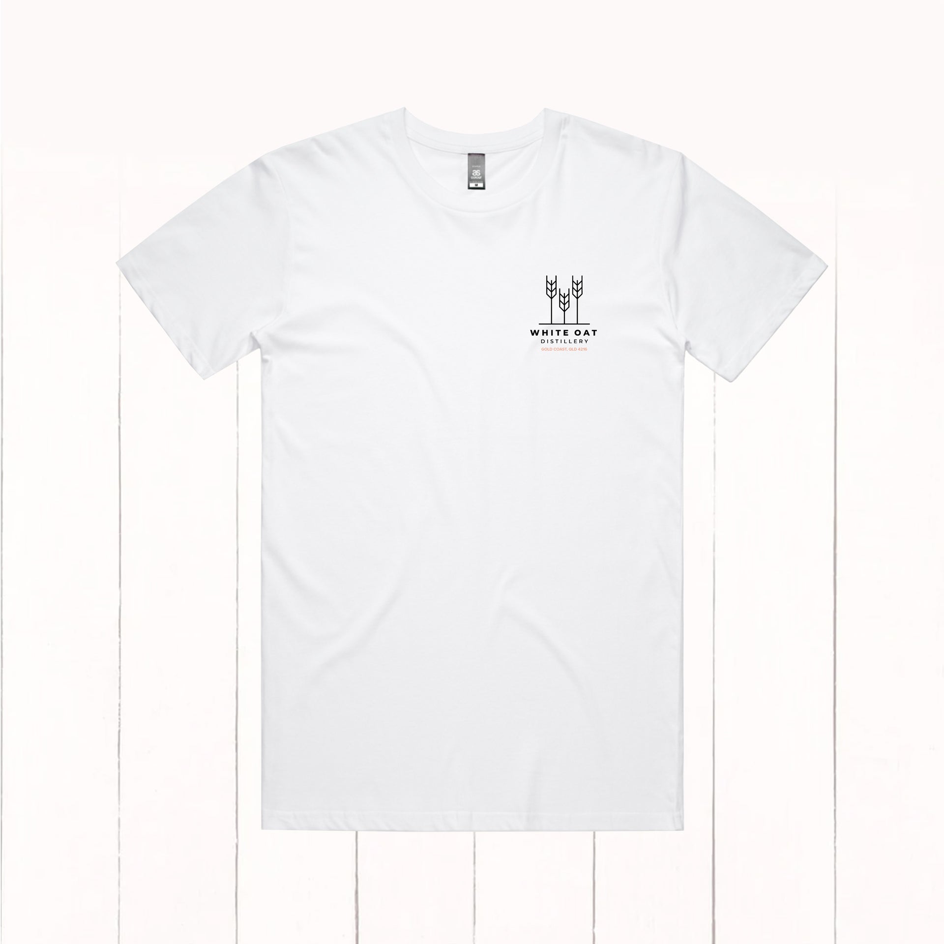 White Oat Staple Logo Tee - White