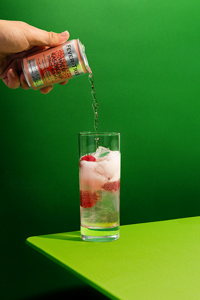 Apple and Raspberry Fizz